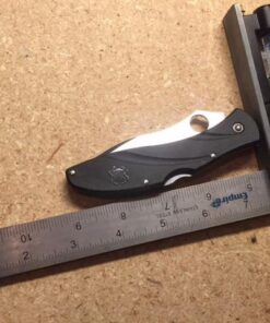 Spyderco CENTOFANTE 3 Prestige Folding Utility Pocket Knife with 3.14" VG-10 Stainless Steel Hollow Ground Blade and Lightweight FRN Handle - PlainEdge - C66PBK3 25 51wJjnxrIoL