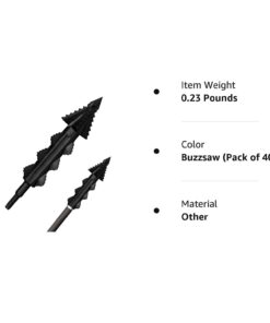 Cold Steel Cheap Shot Polymer Archery Broadheads for Bows and Crossbows 100 Gra Buzzsaw (Pack of 40) 5 51wMtI GQJL