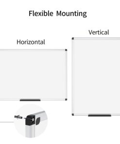 VIZ-PRO Magnetic Whiteboard/Dry Erase Board, 48 X 36 Inches, Silver Aluminium Frame 23 51wPKVDt7mL