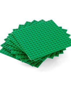 SCS Direct Brick Building Blocks Green Baseplates - 5"x5" (10pcs) Dual Connectivity for Stacking - Compatible with & Tight fit with All Major Building Blocks Brands - Great for Activity Tables 11 51wPNhmCqNL 1