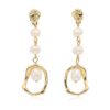 Baroque Pearl Drop 14K Gold Statement Dangle Earrings for Women Modern Irregular Pearl 5 51wSJ7CkyKL
