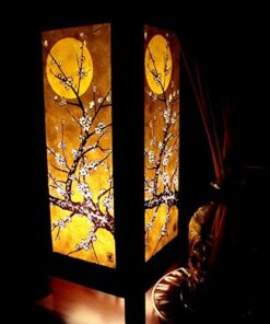 Moon Sakura Table Lamp Lighting Shades Floor Desk Outdoor Touch Room Bedroom Modern Vintage Handmade Asian Oriental Wood Bedside Gift Art Home Garden Christmas I3M 15 51wVKWxSwUL