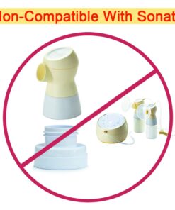 Maymom Conversion Kit Compatible with Medela Breast Pumps (Selected) to be Compatible with Avent Classic Bottles, Avant Natural PP Bottle and speCtra Wide-mouth Bottles Thread Changer; w Sealing Rings 24 51wVx5xfhL