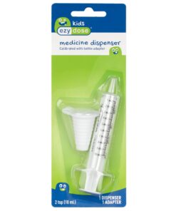 EZY DOSE Kids Baby Oral Syringe & Dispenser Calibrated for Liquid Medicine, Reduce Mess, Easy Way to Orally Administer Medication, 10 mL/2 TSP, Includes Bottle Adapter, Clear, BPA Free 25 51wc43jeDdL