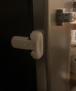 Child Safety Strap Locks (4 Pack) for Fridge, Cabinets, Drawers, Dishwasher, Toilet, 3M Adhesive No Drilling - Jool Baby 4 Count (Pack of 1) 22 51we7Tb9L2L 1