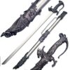 Ace Martial Arts Supply Saint George Dragon Saber Fantasy Medieval Knight Sword, 36-Inch/Large 17 51wfsziBArL