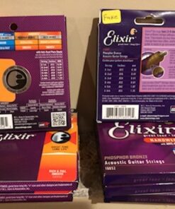Elixir Strings - Acoustic Phosphor Bronze with NANOWEB Coating - Elixir Acoustic Guitar Strings - Light (.012-.053) Light (.012-.053) 41 51wjGwwREcL