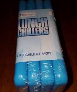 Bentgo Ice Lunch Chillers - Ultra-Thin Ice Packs Perfect for Everyday Use in Lunch Bags, Lunch Boxes and Coolers - 4 Pack (Blue) Blue 43 51wkF8tWMnL