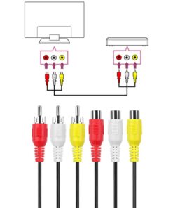 10ft 3RCA male to female Audio Composite extension Video Cable DVD 8 51wlVd9j98L