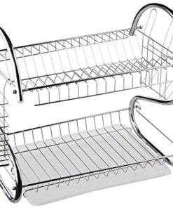 Alternative view of Better Chef, 16-Inch, Chrome Plated, R-Shaped, Rust-Resistant, 2-Tier Dishrack R-Shape