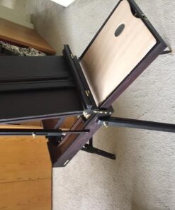 U.S. Art Supply Coronado Black Cherry Easel, Large Adjustable Wooden French Style Field and Studio Sketchbox Tripod Easel with Drawer, Artist Wood Palette, Premium Beechwood, Painting, Sketching Stand 31 51wmns5jsXL