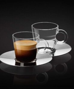 Nespresso Set Glass Collection Espresso Cups & Saucers,A & P Cahen Design,New 4 51wphUaYpL