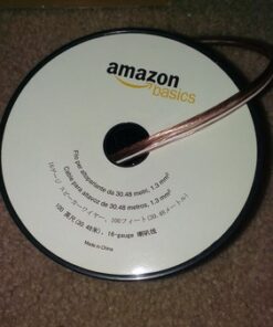 Amazon Basics 16-Gauge Speaker Wire Cable, 100 Feet, Bronze 1-Pack 40 51wwmIgGdL