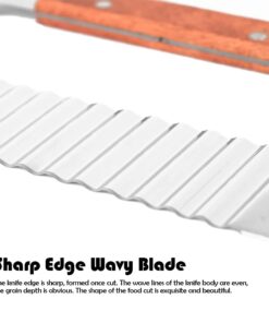 2PCS Stainless Steel Wavy and Straight Soap Mold Loaf Potato Vegetable Cutter Cutting Tool 2PCS Wavy+Straight 14 51wws4AulEL