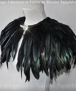 Sowder Rooster Hackle Feather Fringe Trim 5-7" in Width Pack of 5 Yards(Black) black 23 51wxxQLgroL 1