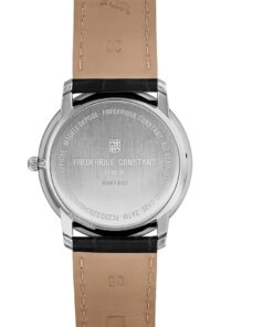 Frederique Constant Slimline Silver Dial Black Leather Strap Quartz Men's Watch 14 51wynHB0kQL