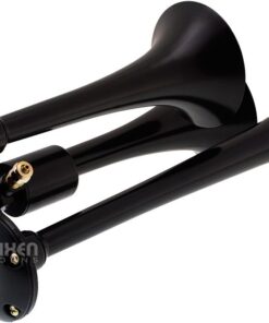 Vixen Horns Train Horn Kit for Trucks/Car/Semi. Complete Onboard System- 200psi Air Compressor, 2.5 Gallon Tank, 3 Trumpets. Super Loud dB. Fits Vehicles like Pickup/Jeep/RV/SUV 12v VXO8325/3114B 200PSI + 2.5GAL + 3TPS Stacked Black 11 51wzJ8ZOIOL