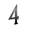 Montague Metal Products Standard Font Individual House Number, 4, 10-Inch