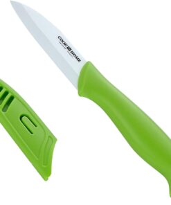 Cook N Home 9-Piece Ceramic Knife Set with Sheaths, Multicolor 17 51x07mD iL