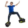 Moon Shoes Bouncy Shoes, Mini Trampolines for Your Feet, One Size, Black, New and Improved, Bounce Your Way to Fun, Very Durable, No Tool Assembly, Athletic Development, up to 130 lbs 13 51x0dKFL9XL