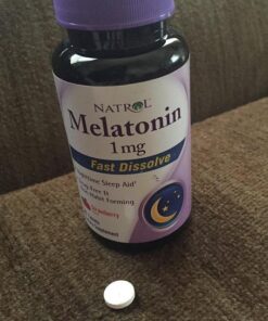 Natrol Melatonin 1mg, Strawberry-Flavored Dietary Supplement for Restful Sleep, 90 Fast-Dissolve Tablets, 90 Day Supply 28 51x0fp6z0EL