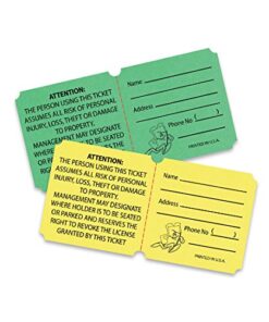 Alternative view of Yellow Raffle Tickets : roll of 1000