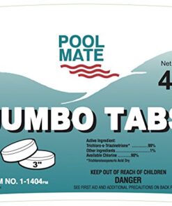 Pool Mate 1-1404 Jumbo Swimming Pool Chlorine Tabs, 4-Pounds, white 8 51xAFLtADL