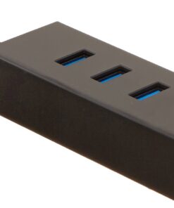 Alternative view of Amazon Basics USB 3.1 Type-C to 3 Port USB Hub with Ethernet Adapter - Black 1-Pack Cable