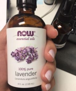 NOW Essential Oils, Lavender Oil, Soothing Aromatherapy Scent, Steam Distilled, 100% Pure, Vegan, Child Resistant Cap, 4-Ounce 4 Fl Oz (Pack of 1) 47 51xN3rpHY2L