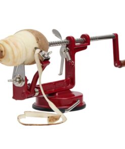 Johnny Apple Peeler, Corer, Slicer, Pie Maker, Stainless Steel Blades, Red VKP1010 Suction Base 27 51xOkPoWUSL