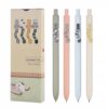 FIOVER 4PCS Cute Cat Press 0.5 mm Student Office Gel Pen Quick-Drying Neutral Retractable Ink Black Rollerball Pens for School Office Supplies Kawaii Accessories for Cat Lovers Cat pen 11 51xOuKa58EL