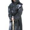 Black Monk's Robe and Hood, Wizard, Sorcerer Mage or Priest Costume, One Size 22 51xPAenbruL