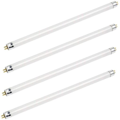 Bluex Bulbs - 4 Pack F14T5/841 14W 22 Inch T5 Fluorescent Tube Light Bulb 4100K Cool White Mini Bi-Pin (G5) Base Straight Tube Light Bulb