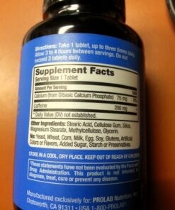 ProLab Caffeine Tablets 100 Count Unflavored 100 Count (Pack of 1) 35 51xS4ZFhPXL