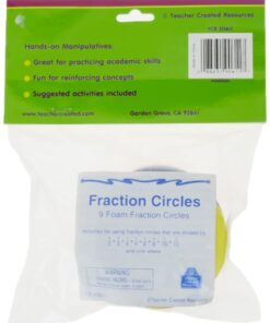 Teacher Created Resources Foam Fraction Circles (20611),Multi 9 51xW8GwighL