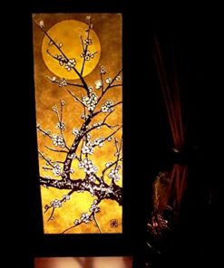 Moon Sakura Table Lamp Lighting Shades Floor Desk Outdoor Touch Room Bedroom Modern Vintage Handmade Asian Oriental Wood Bedside Gift Art Home Garden Christmas I3M 16 51xXsqAagNL