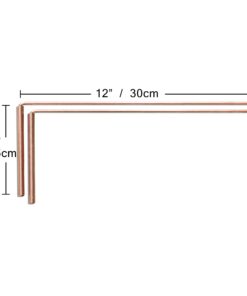 Copper Dowsing Rod - 99.9% Pure Copper - Water Divining Witching, Energy Healing, Paranormal, Ghost Hunting, Gold, Yes No Questions. Instructions and Bonus Pendulum - 5x13 Inch Divining rods 19 51xbOQ7ZSXL