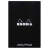 Rhodia Head Stapled Pad, No16 A5, Dot - Black 54 51xdWt81FPL