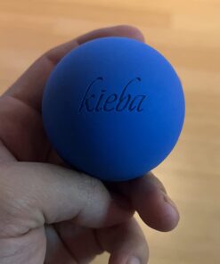 Kieba Massage Lacrosse Balls for Myofascial Release, Trigger Point Therapy, Muscle Knots, and Yoga Therapy. Set of 2 Firm Balls (Blue and Red) Blue and Red 27 51xeu wGhmL