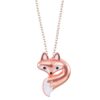 World End Imports Cute Little Fox Head and Tail on 18'' Link Chain Necklace with 3'' Extension 14 51xmhey9dzL