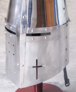 Alternative view of THOR INSTRUMENTS Medieval Knight Templar Crusader Armor Helmet - RE-Enactment Role Play Costume