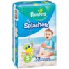 Pampers Splashers Disposable Swim Pants, Size 3-4, 13-24 lbs, 12 Count (Pack of 3) Small 36.0 46 51xup5xUatL