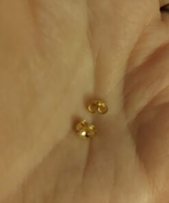 ERT 14K Gold Earring Backs - 12 Piece Replacement Earring Backs for Stud Ear Rings 6 Pairs 29 51xzaGh5P2L