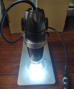 Koolertron Aluminum Alloy Microscope Stand Portable Adjustable Manual Focus Digital USB Microscope Holder Support Adjusted Up and Down 7.3 inch 23 51xzebbS74L