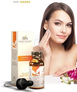 Highly Natural 20% Vitamin C Serum For Your Face Including Vitamin E - Ferulic Hyaluronic and Amino Acid Anti Aging Anti Wrinkles Rejuvenating Your Skin