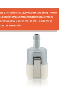 Hipa 125-527 Fuel Filter 13120507320 for ECHO String Trimmer SRM210 GT200 SRM225 SRM210 SRM2100 GT225 PAS225 PB200 PB250 PB250LN PE200 PE2100 PE211 ES210 ES250 HC150 HC151 Mantis Tiller 8 51y0W6Ng0qL
