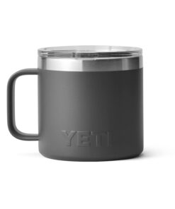 YETI Rambler 14 oz Mug, Vacuum Insulated, Stainless Steel with MagSlider Lid, Stainless Charcoal 16 51y2m92dATL