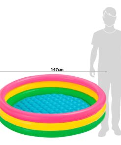 Intex Kiddie Pool - Kid's Summer Sunset Glow Design - 58" x 13" 21 51y9WO1TGYL