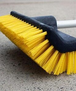 Unger Professional HydroPower 10” Bi-Level Scrub Brush – Compatible with Waterflow Poles, Garage, Driveway, Deck, Concrete Scrub Bi-Level Brush Scrub Brush Head 14 51yA3zXbTJL