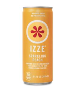 IZZE Sparkling Juice, Pomegranate, No Added Sugars, No Preservatives, Non-GMO, 8.4 Fl Oz Can (Pack of 24) 8.4 Fl Oz (Pack of 24) 27 51yCm8HF21L